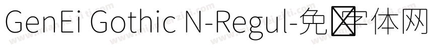 GenEi Gothic N-Regul字体转换